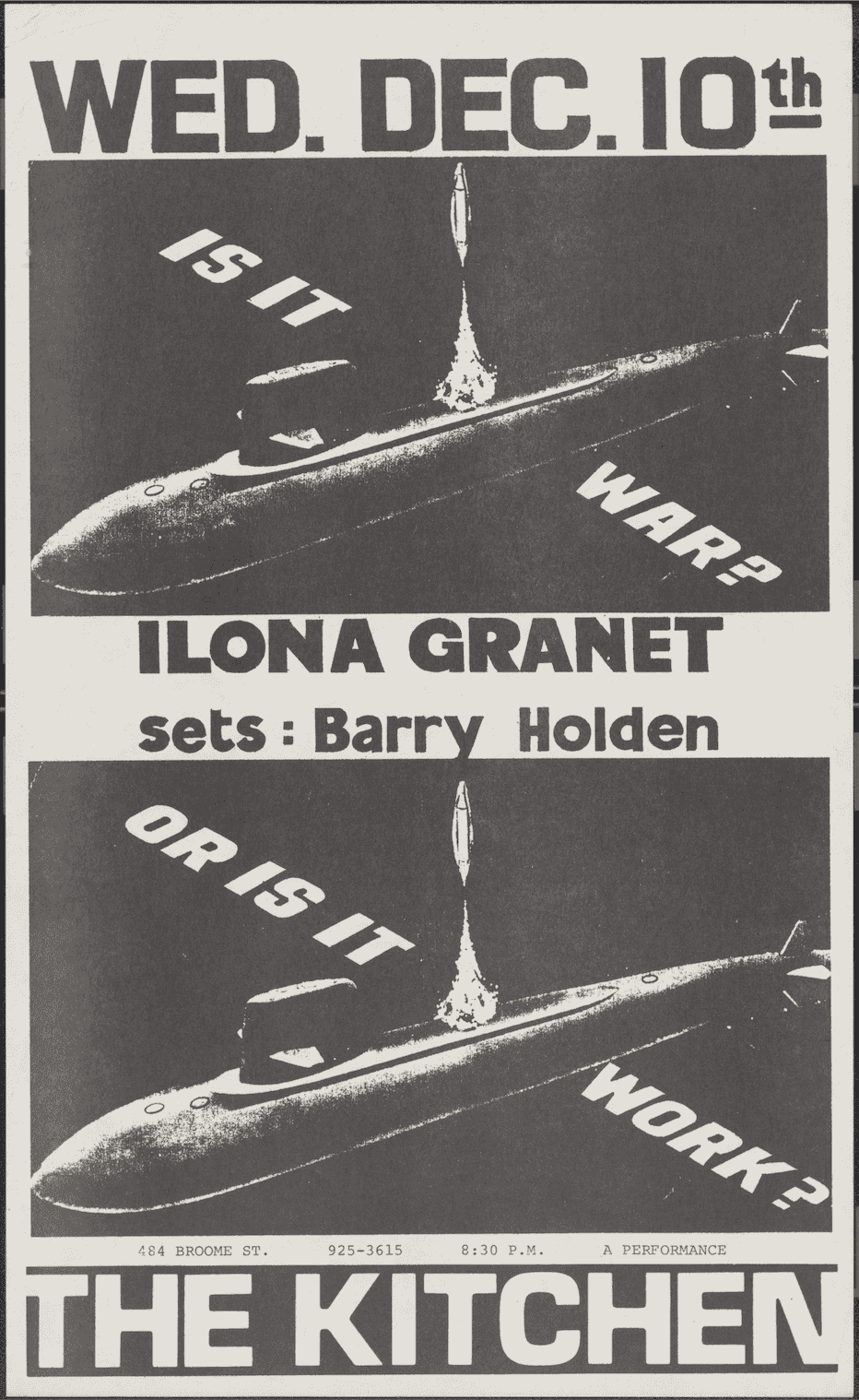 Is it War? or is it Work, 1980